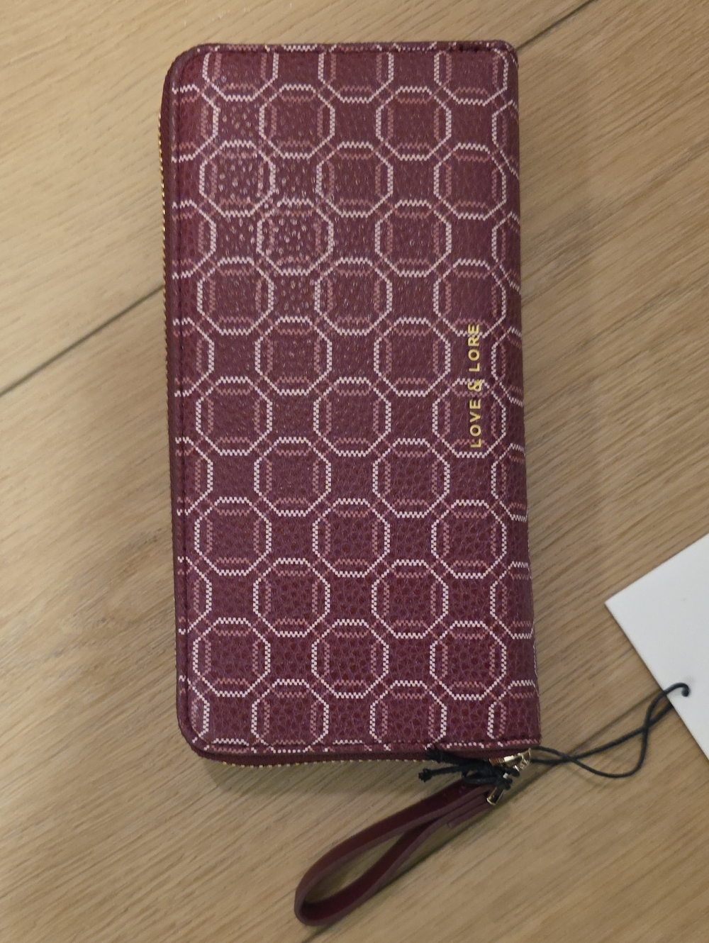 NWT Love & Lore Burgundy Wallet